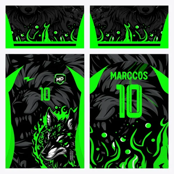 Arte Camisa Interclasse Lobo