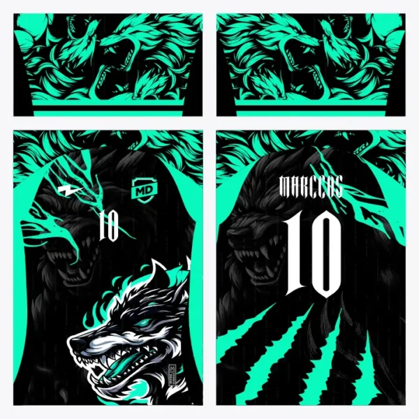 Arte Camisa Interclasse Lobo