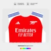 Arte Vetor Camisa Arsenal Titular 2024.2025 Arte Vetor Camisa Arsenal Titular 2024.2025