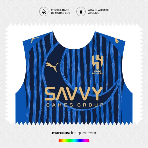 Arte Vetor Camisa Al-Hilal Titular Mundial de Clubes 2025