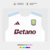 Arte Vetor Camisa Aston Villa Reserva 2024.2025 Arte Vetor Camisa Aston Villa Reserva 2024.2025