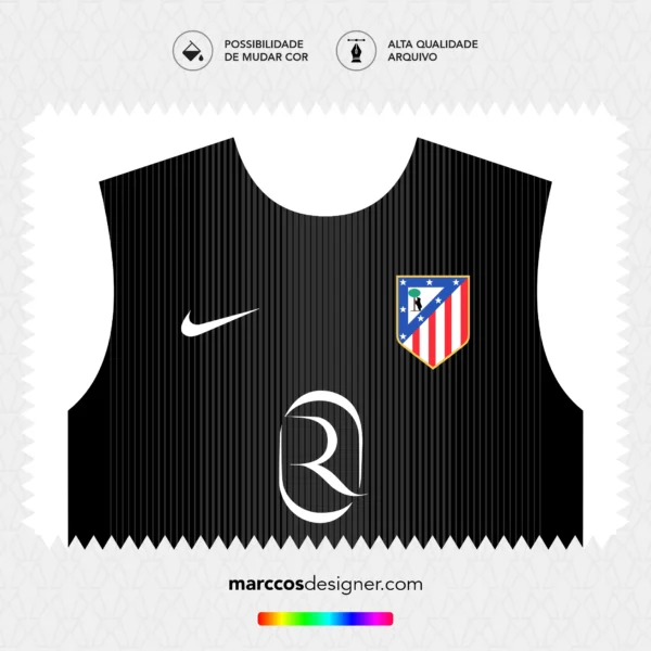 Arte Vetor Camisa Goleiro Atlético de Madrid 2025.2026