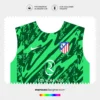Arte Vetor Camisa Atlético de Madrid Goleiro 2024.2025 Arte Vetor Camisa Atlético de Madrid Goleiro 2024.2025