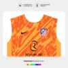Arte Vetor Camisa Atlético de Madrid Goleiro 2024.2025 Arte Vetor Camisa Atlético de Madrid Goleiro 2024.2025