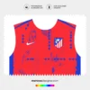 Arte Vetor Camisa Atlético de Madrid Pré-Jogo 2024.2025 Arte Vetor Camisa Atlético de Madrid Pré-Jogo 2024.2025