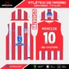 Arte Vetor Camisa Atlético de Madrid Titular 2024.2025 Arte Vetor Camisa Atlético de Madrid Titular 2024.2025