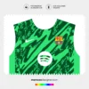 Arte Vetor Camisa Barcelona Goleiro 2024.2025