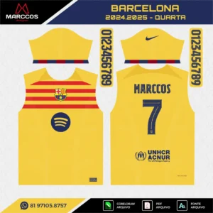 Arte Vetor Quarta Camisa Barcelona 2024.2025