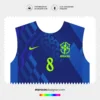 Arte Vetor Camisa Brasil Titular 2025.2026 - Feminino Arte Vetor Camisa Brasil Titular 2025.2026 - Feminino
