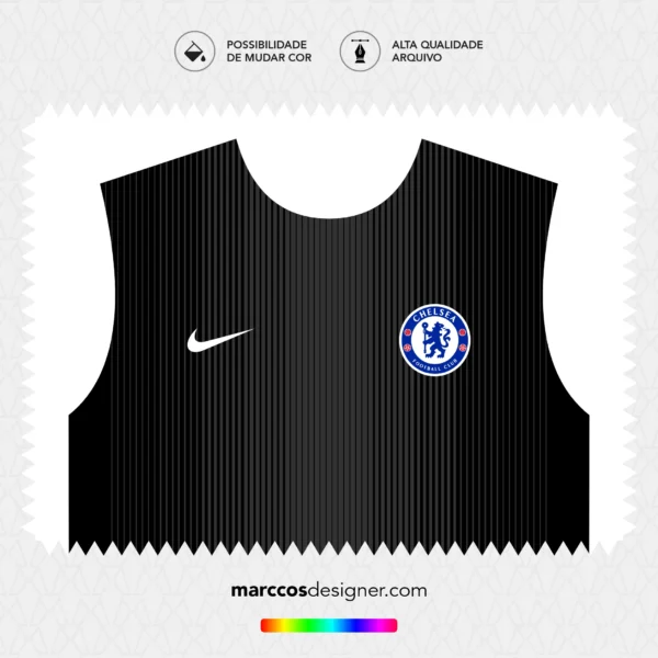 Arte Vetor Camisa Goleiro Chelsea 2025.2026