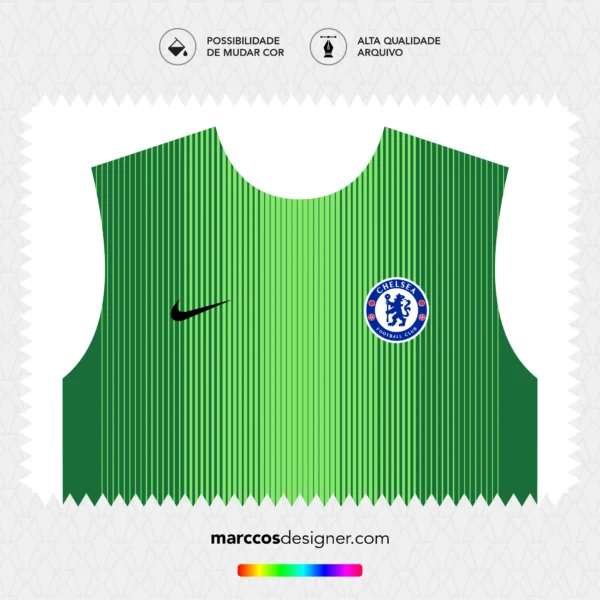 Arte Vetor Camisa Goleiro Chelsea 2025.2026