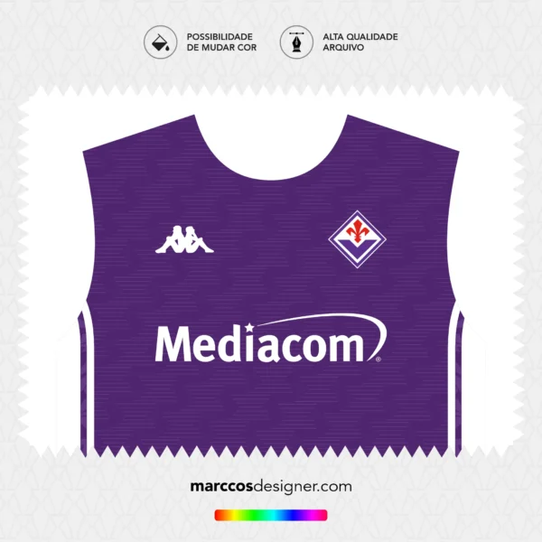 Arte Vetor Camisa Titular Fiorentina 2025.2026