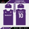 Arte Vetor Camisa Titular Fiorentina 2025.2026 Arte Vetor Camisa Titular Fiorentina 2025.2026