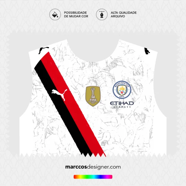 Arte Vetor Camisa Manchester City Mundial de Clubes 2025