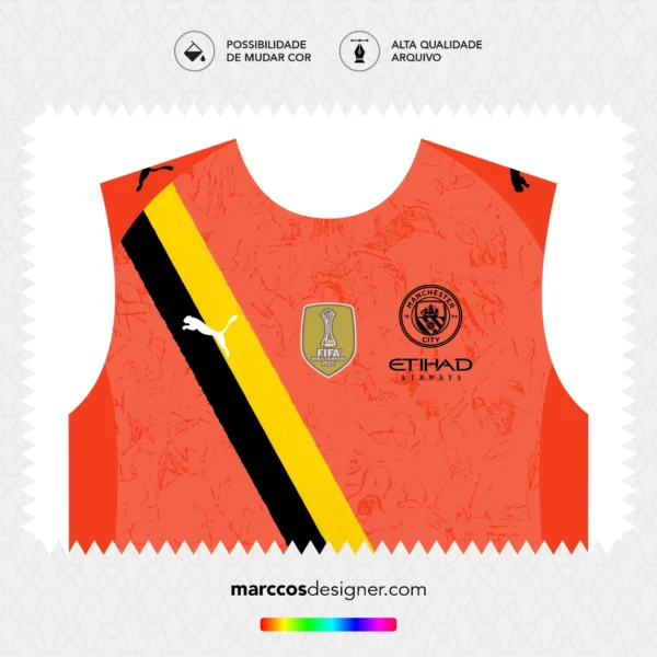 Arte Vetor Camisa Goleiro Manchester City Mundial de Clubes 2025