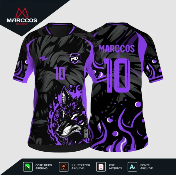 Arte Camisa Interclasse Lobo