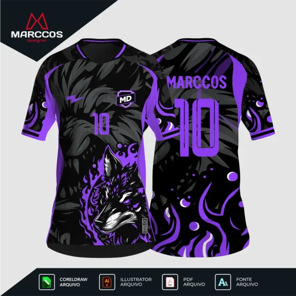 Arte Camisa Interclasse Lobo