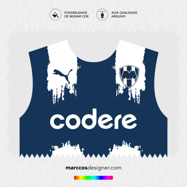 Arte Vetor Camisa Monterrey Titular 2025.2026