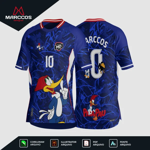 Arte Camisa Interclasse Pica Pau