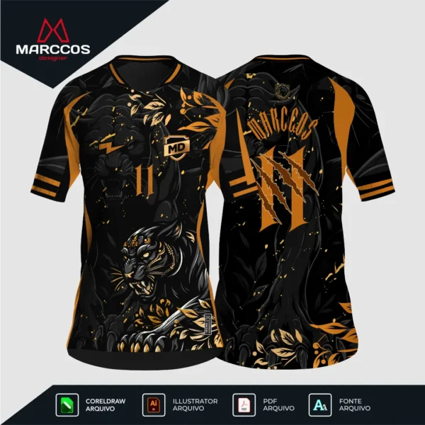 Arte Camisa Interclasse Pantera