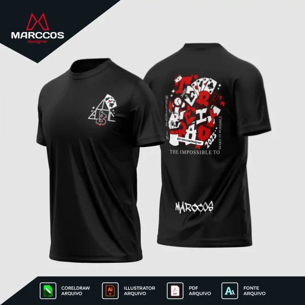 Arte Camisa Terceirão Coelho e Cartas