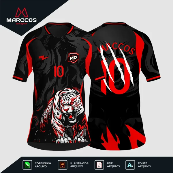 Arte Camisa Interclasse Onça Snow