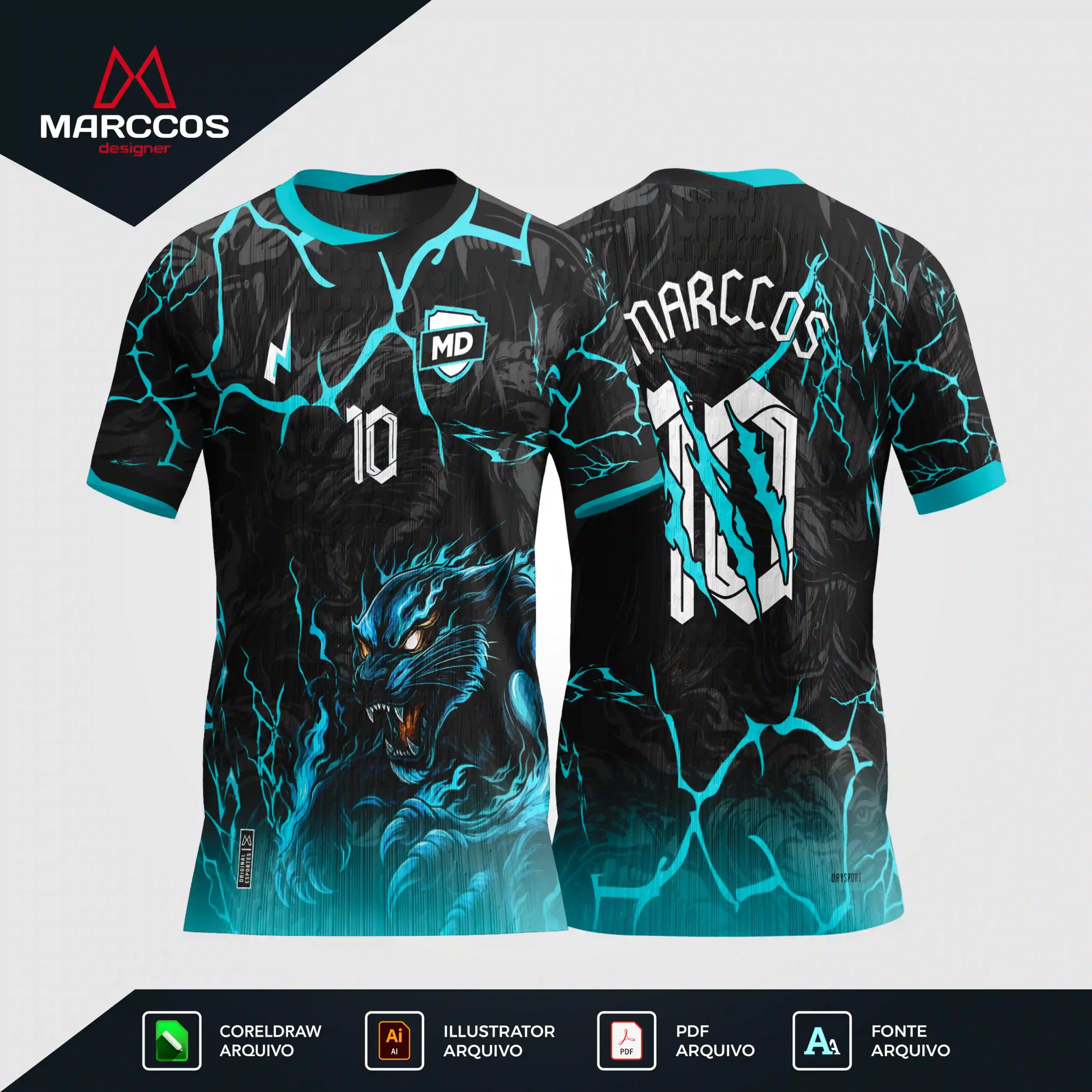 Arte Camisa Interclasse Pantera