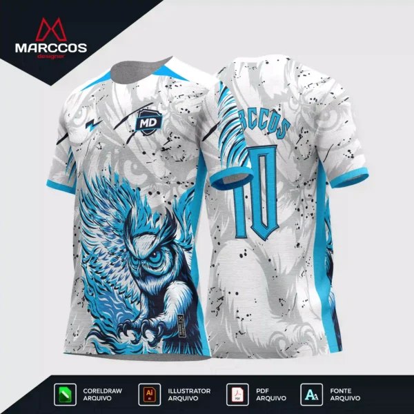 Arte Camisa Interclasse Coruja