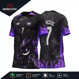 Arte Camisa Interclasse Gengar