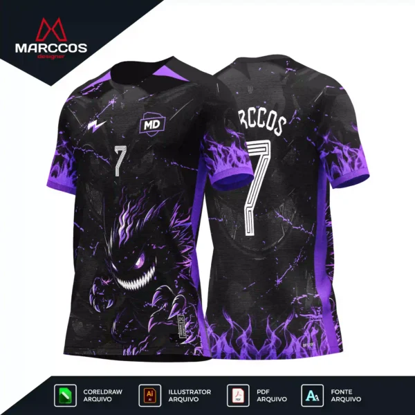 Arte Camisa Interclasse Gengar