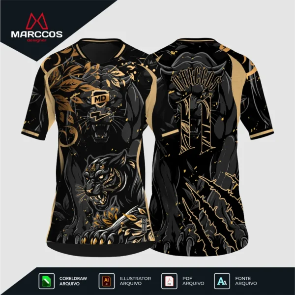 Arte Camisa Interclasse Pantera