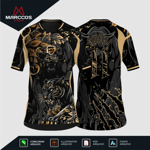 Arte Camisa Interclasse Pantera
