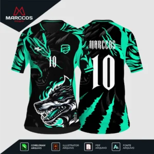 Arte Camisa Interclasse Lobo