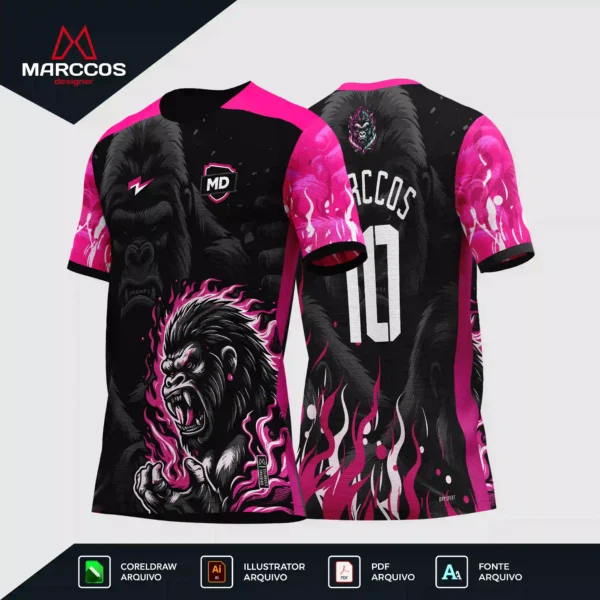Arte Camisa Interclasse Gorila