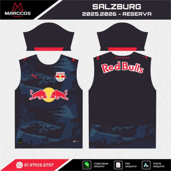 Arte Vetor Camisa Salzburg Reserva 2025.2026