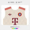 Arte Vetor Terceira Camisa Bayern de Munique 2024.2025 Arte Vetor Terceira Camisa Bayern de Munique 2024.2025