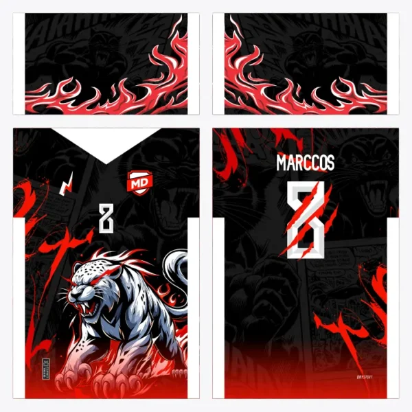 Arte Camisa Interclasse Onça