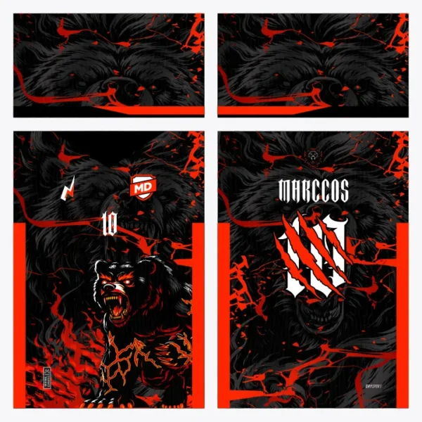Arte Camisa Interclasse Urso