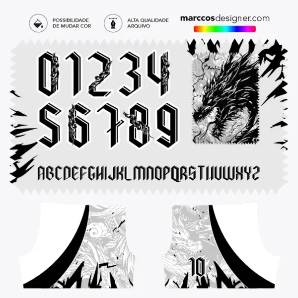 Arte Camisa Interclasse Dragão