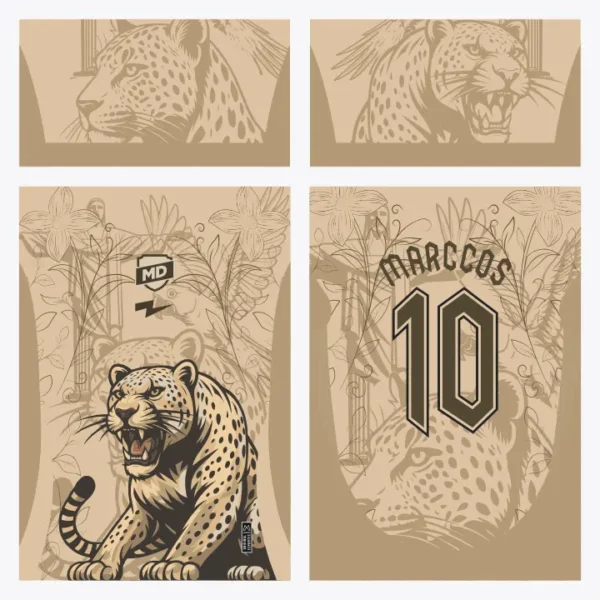 Arte Camisa Interclasse Onça