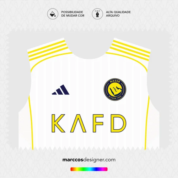 Arte Vetor Terceira Camisa Al-Nassr 2025.2026
