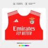 Arte Vetor Camisa Benfica Titular 2024.2025 Arte Vetor Camisa Benfica Titular 2024.2025