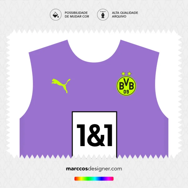 Arte Camisa Borussia Dortmund Especial Goleiro 2024.2025