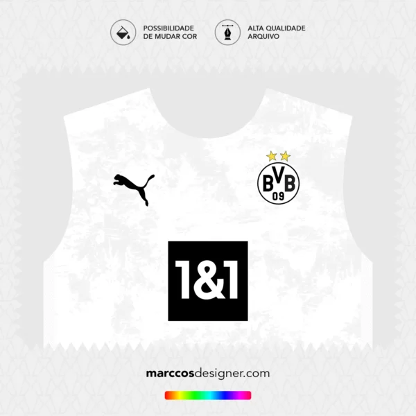 Arte Vetor Terceira Camisa Borussia Dortmund 2024.2025