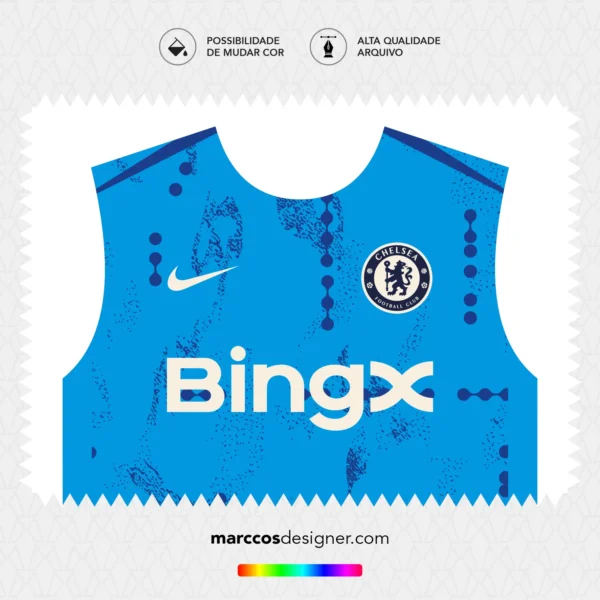 Arte Vetor Camisa Chelsea Pré-Jogo II 2024.2025