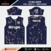 Arte Vetor Camisa Chelsea Pré-Jogo IV 2024.2025 Arte Vetor Camisa Chelsea Pré-Jogo IV 2024.2025