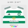 Arte Vetor Camisa Celtic Titular 2024.2025 Arte Vetor Camisa Celtic Titular 2024.2025