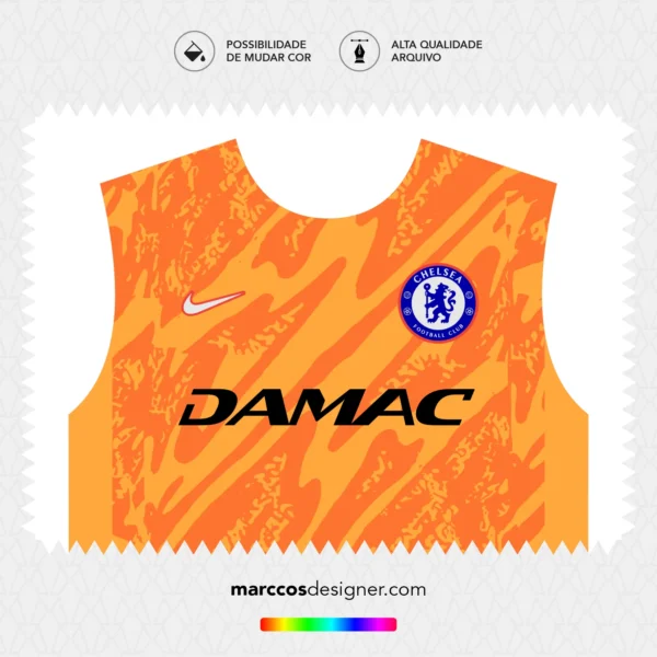 Arte Vetor Camisa Chelsea Goleiro 2024.2025