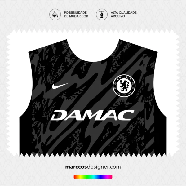 Arte Vetor Camisa Chelsea Goleiro II 2024.2025