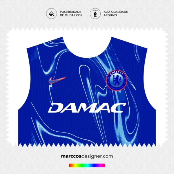 Arte Camisa Chelsea Titular 2024.2025